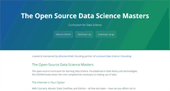 Desktop Screenshot of datasciencemasters.org